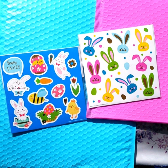 3/15$ 162 pcs Happy Easter Stickers (12 pages) - Picture 5 of 14